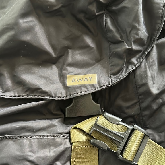 Black and Olive AWAY Backpack - Picture 2 of 7